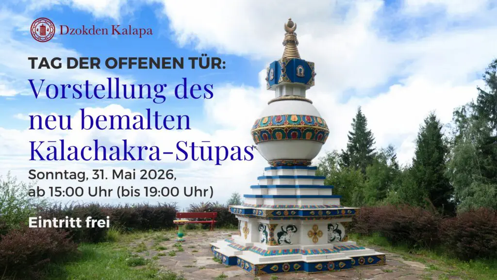 Tag der offenen Tür: Vorstellung des neuen bemalten Kālachakra-Stūpa